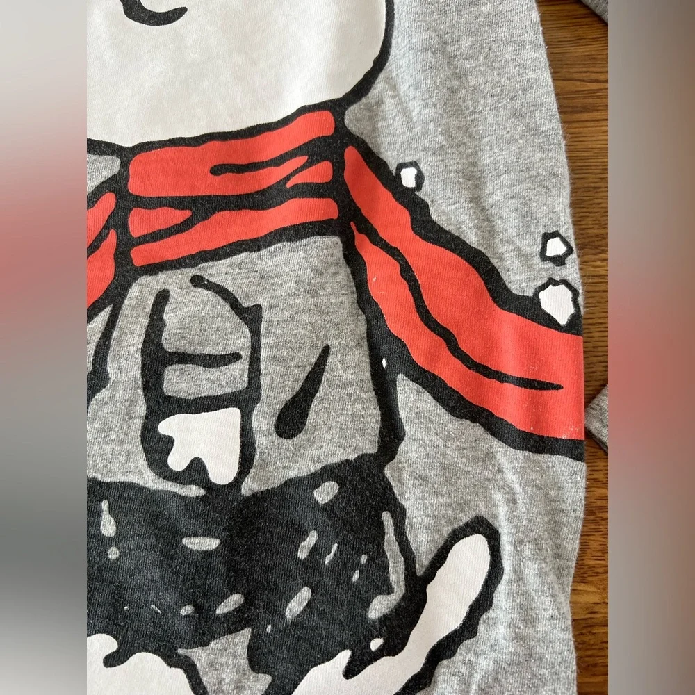 GAP Kids PEANUTS Size Medium Long Sleeve Graphic Shirt